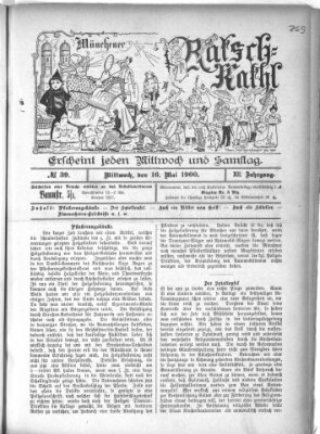 Münchener Ratsch-Kathl Mittwoch 16. Mai 1900