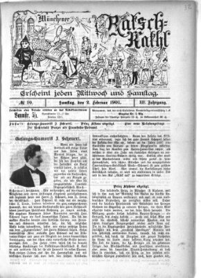 Münchener Ratsch-Kathl Samstag 2. Februar 1901