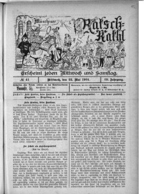 Münchener Ratsch-Kathl Mittwoch 22. Mai 1901