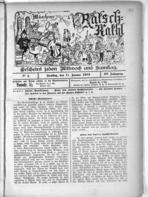 Münchener Ratsch-Kathl Samstag 11. Januar 1902