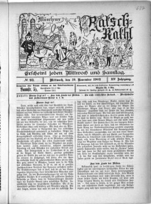 Münchener Ratsch-Kathl Mittwoch 19. November 1902