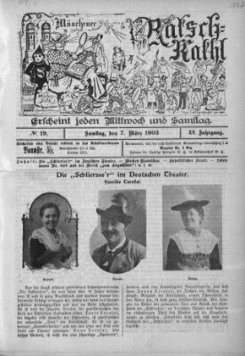 Münchener Ratsch-Kathl Samstag 7. März 1903