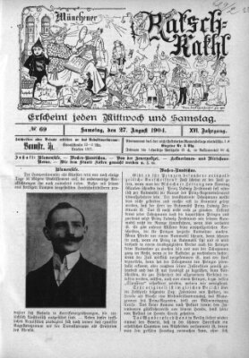 Münchener Ratsch-Kathl Samstag 27. August 1904