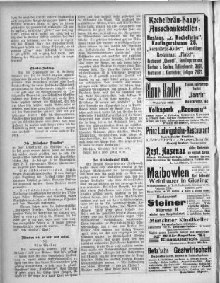 Münchener Stadtanzeiger und "Münchener Ratschkathl" (Münchener Ratsch-Kathl) Samstag 6. Juni 1908