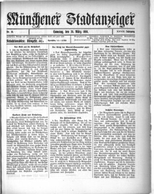 Münchener Stadtanzeiger (Münchener Ratsch-Kathl) Samstag 25. März 1916