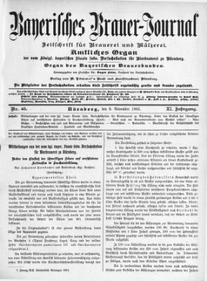Bayerisches Brauer-Journal Samstag 9. November 1901