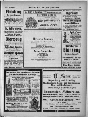 Bayerisches Brauer-Journal Montag 8. Januar 1906