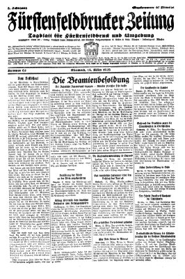 Fürstenfeldbrucker Zeitung Mittwoch 14. März 1928