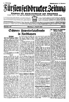 Fürstenfeldbrucker Zeitung Dienstag 7. August 1928
