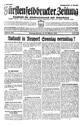 Fürstenfeldbrucker Zeitung Sonntag 14. Oktober 1928