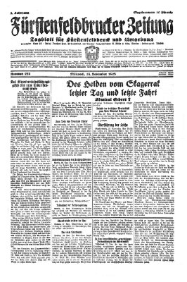 Fürstenfeldbrucker Zeitung Mittwoch 28. November 1928