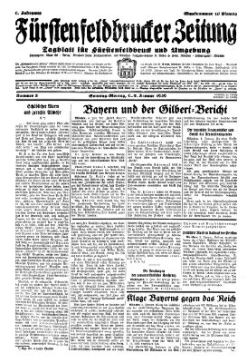 Fürstenfeldbrucker Zeitung Sonntag 6. Januar 1929