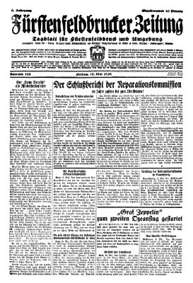 Fürstenfeldbrucker Zeitung Freitag 17. Mai 1929