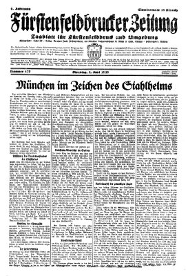 Fürstenfeldbrucker Zeitung Dienstag 4. Juni 1929