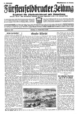 Fürstenfeldbrucker Zeitung Freitag 6. September 1929