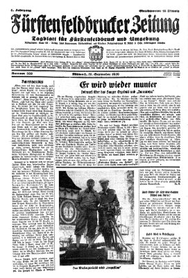 Fürstenfeldbrucker Zeitung Mittwoch 25. September 1929