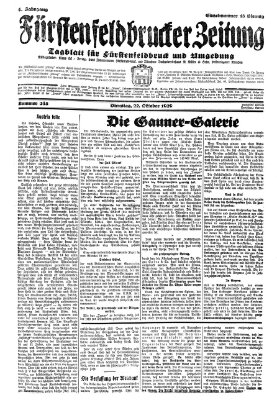 Fürstenfeldbrucker Zeitung Dienstag 22. Oktober 1929
