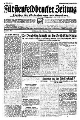 Fürstenfeldbrucker Zeitung Mittwoch 11. Februar 1931