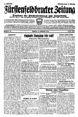 Fürstenfeldbrucker Zeitung Freitag 13. Februar 1931