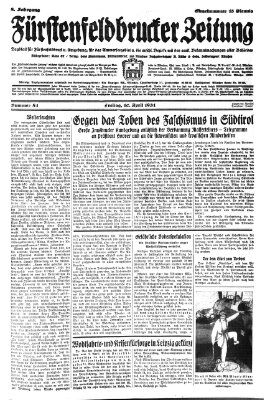 Fürstenfeldbrucker Zeitung Freitag 10. April 1931