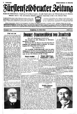 Fürstenfeldbrucker Zeitung Samstag 16. Mai 1931
