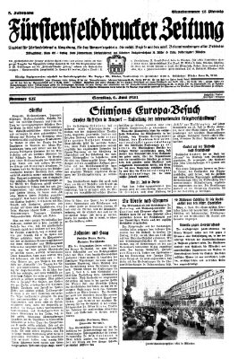 Fürstenfeldbrucker Zeitung Samstag 6. Juni 1931
