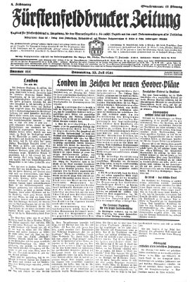 Fürstenfeldbrucker Zeitung Donnerstag 23. Juli 1931
