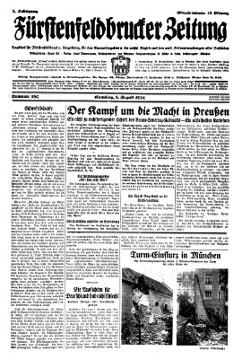 Fürstenfeldbrucker Zeitung Samstag 8. August 1931