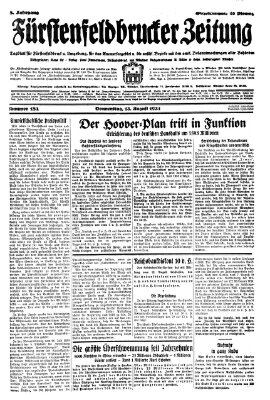 Fürstenfeldbrucker Zeitung Donnerstag 13. August 1931