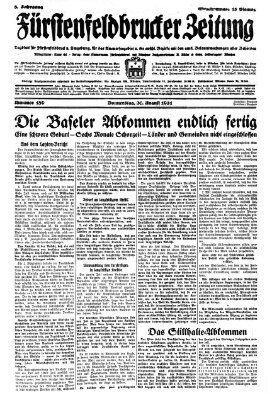 Fürstenfeldbrucker Zeitung Donnerstag 20. August 1931