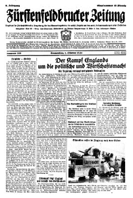 Fürstenfeldbrucker Zeitung Donnerstag 1. Oktober 1931