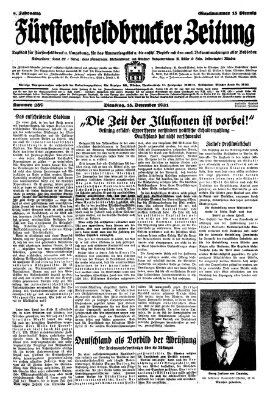Fürstenfeldbrucker Zeitung Dienstag 15. Dezember 1931
