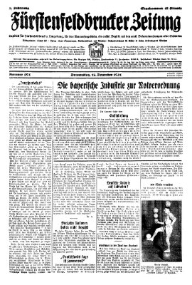 Fürstenfeldbrucker Zeitung Donnerstag 17. Dezember 1931