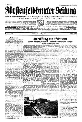Fürstenfeldbrucker Zeitung Mittwoch 20. April 1932