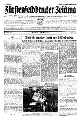Fürstenfeldbrucker Zeitung Samstag 8. Oktober 1932