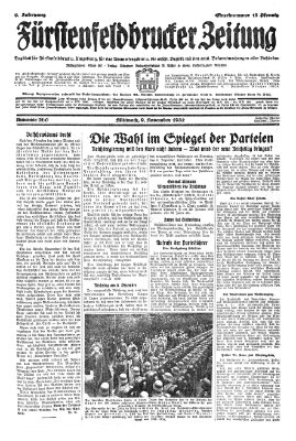 Fürstenfeldbrucker Zeitung Mittwoch 9. November 1932