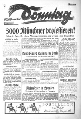 Illustrierter Sonntag (Der gerade Weg) Sonntag 21. April 1929