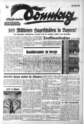 Illustrierter Sonntag (Der gerade Weg) Sonntag 29. September 1929