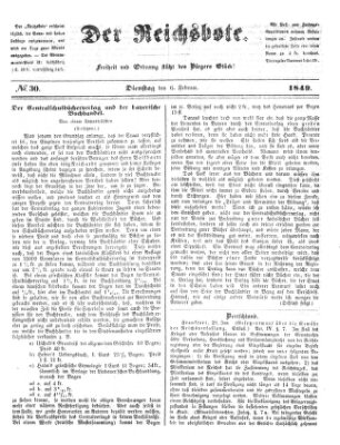 Der Reichsbote Dienstag 6. Februar 1849