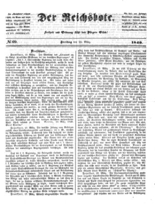 Der Reichsbote Freitag 23. März 1849