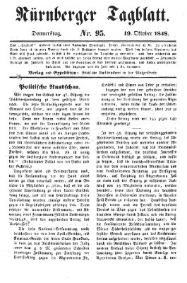 Nürnberger Tagblatt Donnerstag 19. Oktober 1848