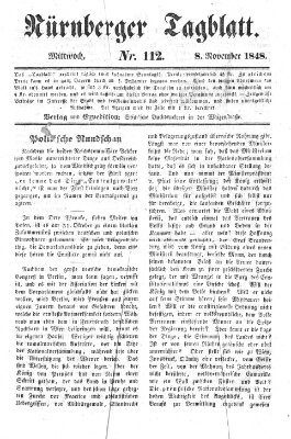 Nürnberger Tagblatt Mittwoch 8. November 1848