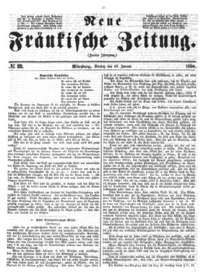 Neue Fränkische Zeitung Dienstag 29. Januar 1850