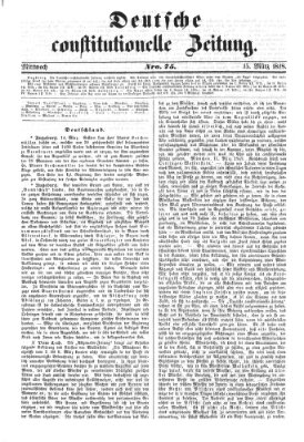 Deutsche constitutionelle Zeitung Mittwoch 15. März 1848