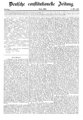 Deutsche constitutionelle Zeitung Sonntag 7. Mai 1848