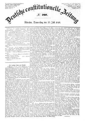 Deutsche constitutionelle Zeitung Donnerstag 27. Juli 1848