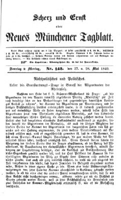 Neues Münchener Tagblatt Montag 28. Mai 1849