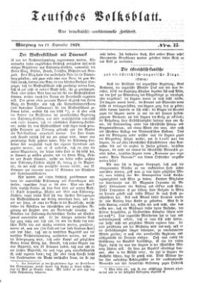 Teutsches Volksblatt Dienstag 19. September 1848