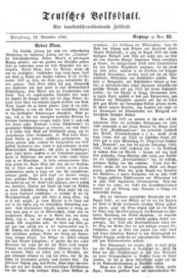 Teutsches Volksblatt Donnerstag 23. November 1848