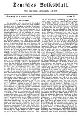 Teutsches Volksblatt Dienstag 5. Dezember 1848